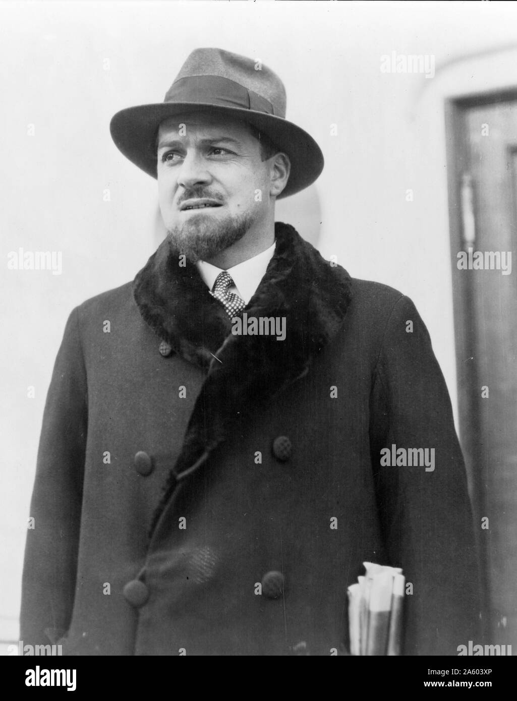 Photograph of Italo Balbo (1896-1940), Italian Fascist, Blackshirt leader. Dated 20th Century Stock Photo