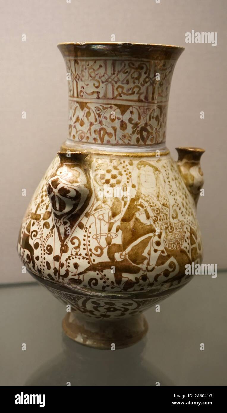 Iranian vase with multiple spouts. Dated 13th Century Stock Photo