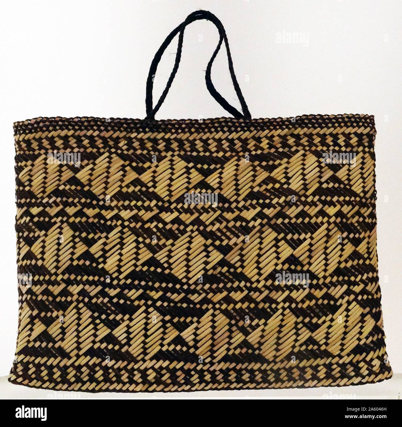 Kete Whakairo (patterned flax baskets)made and used by New Zealand's