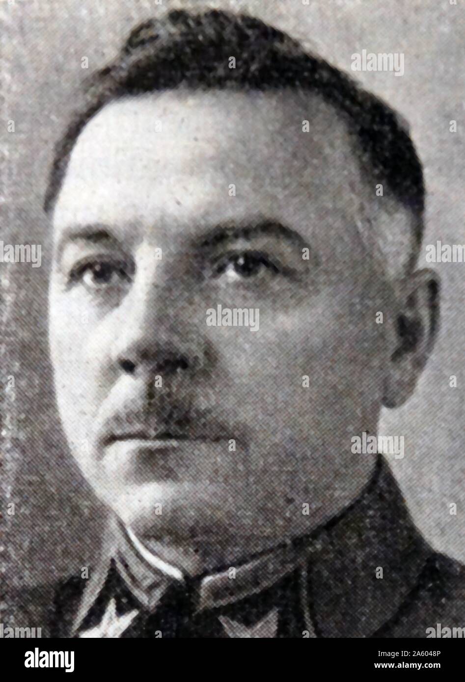 Photographic portrait of Kliment Voroshilov (1881-1969) Soviet Military Officer and Politician. Dated 20th Century Stock Photo