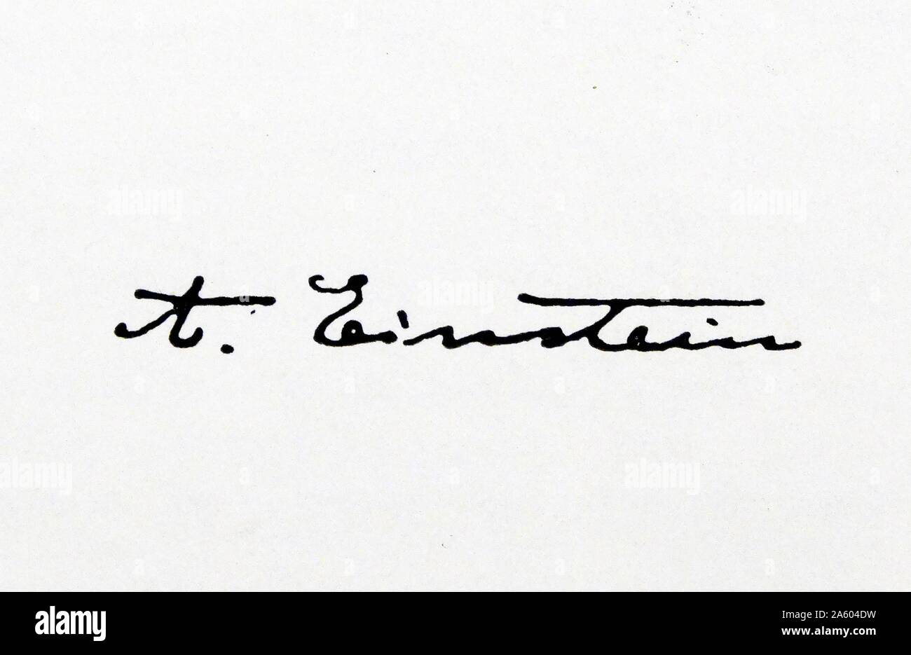 Einstein Albert Signature Hi res Stock Photography And Images Alamy