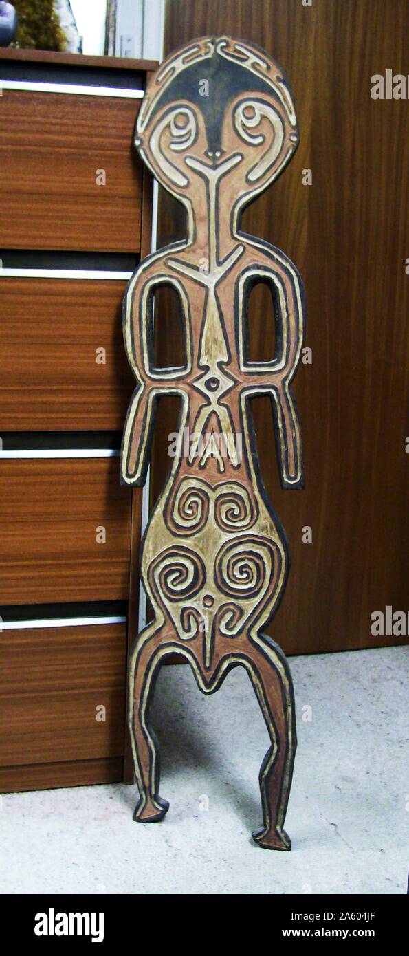 Tribal art: Papuan Gulf X-ray figure, from Balimo, in the Middle Fly ...