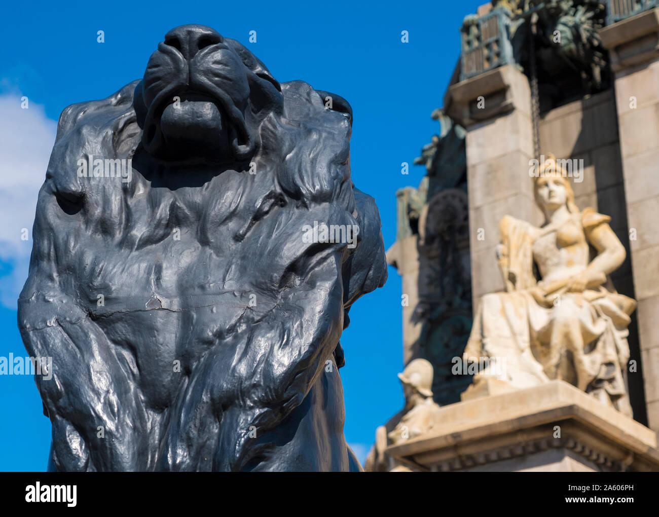 The Christopher Columbus Monument. Barcelona, Catalonia, Spain, Europe. Stock Photo