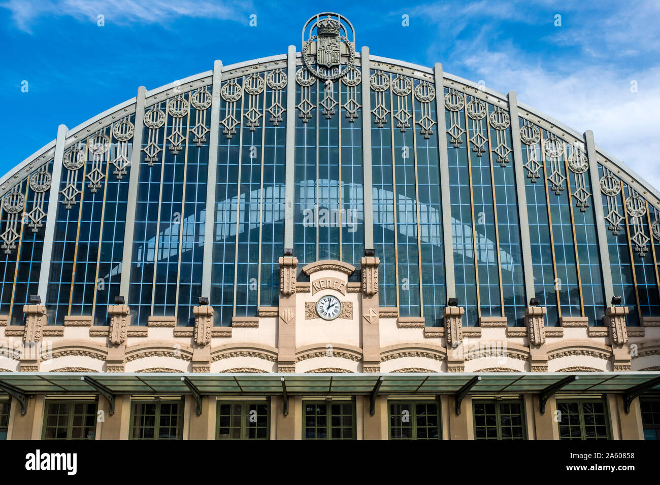 Barcelona Franca Train Station, Barcelona, Spain, Europe. Stock Photo