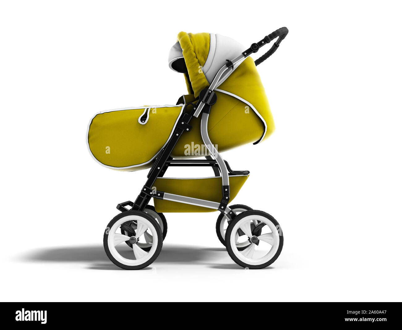 yellow stroller