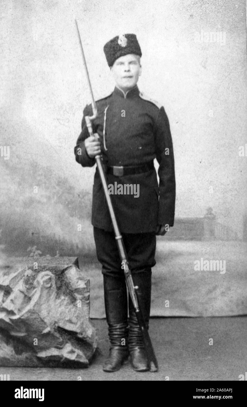 russian soldier ww1 Stock Photo