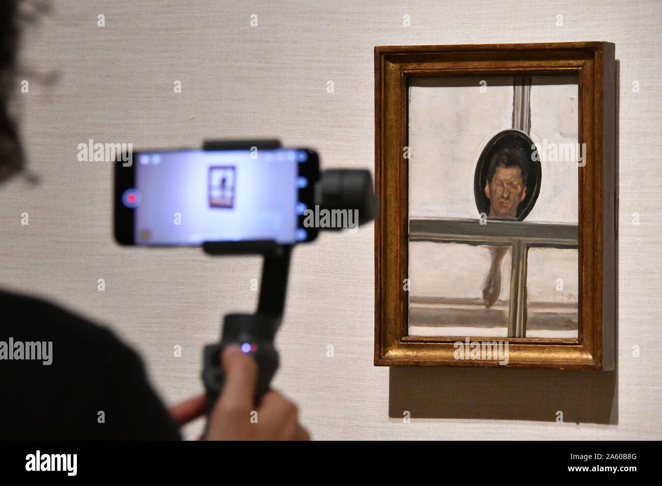 London, UK. 23rd Oct, 2019. Lucian Freud, Interior with Hand Mirror ...