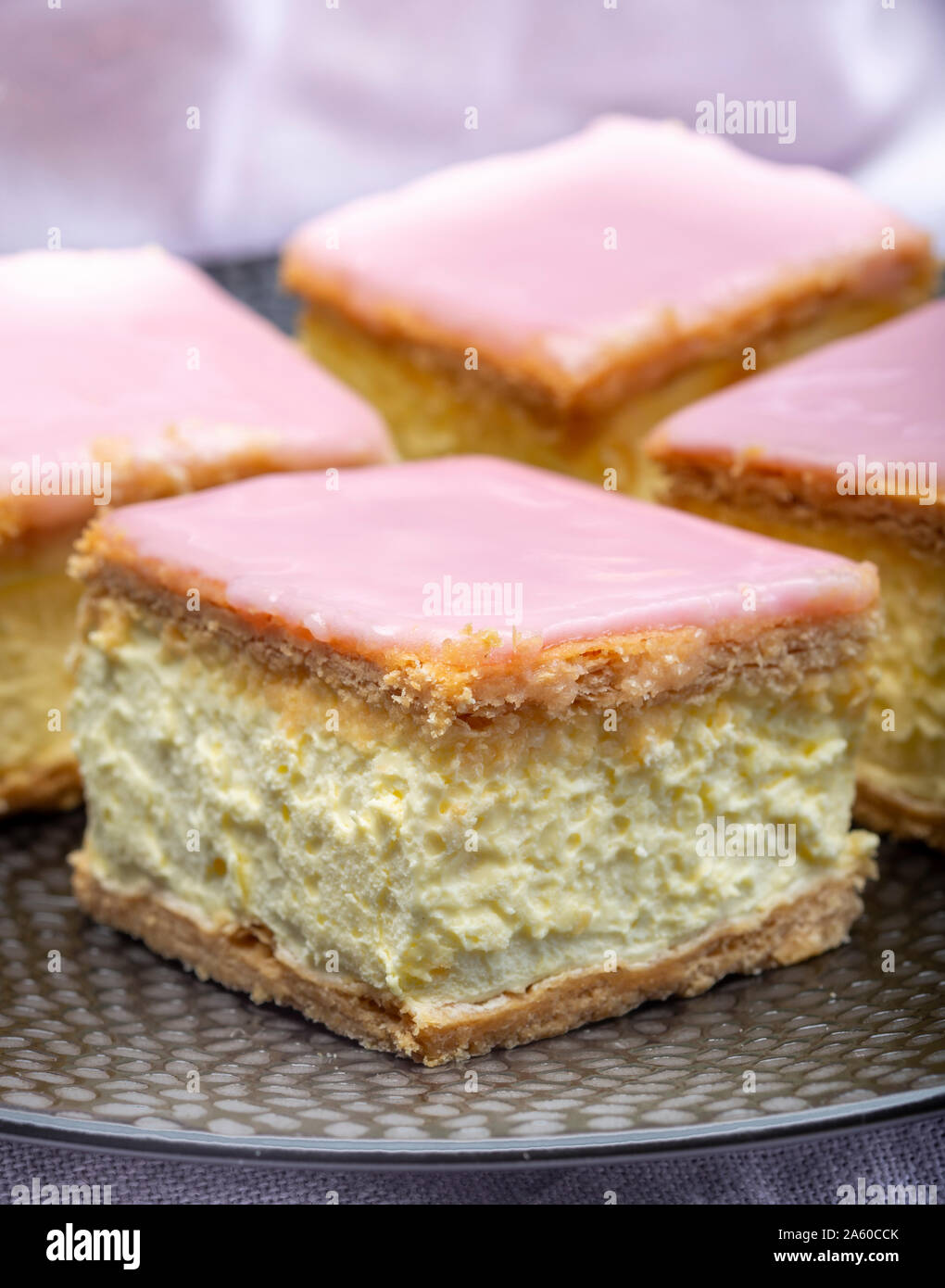Tompoes or tompouce, iconic pastry in Netherlands and Belgium made from ...