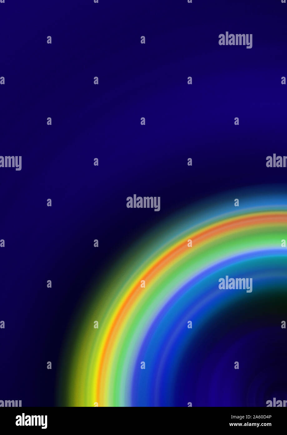Dark sky vivid rainbow hi-res stock photography and images - Alamy
