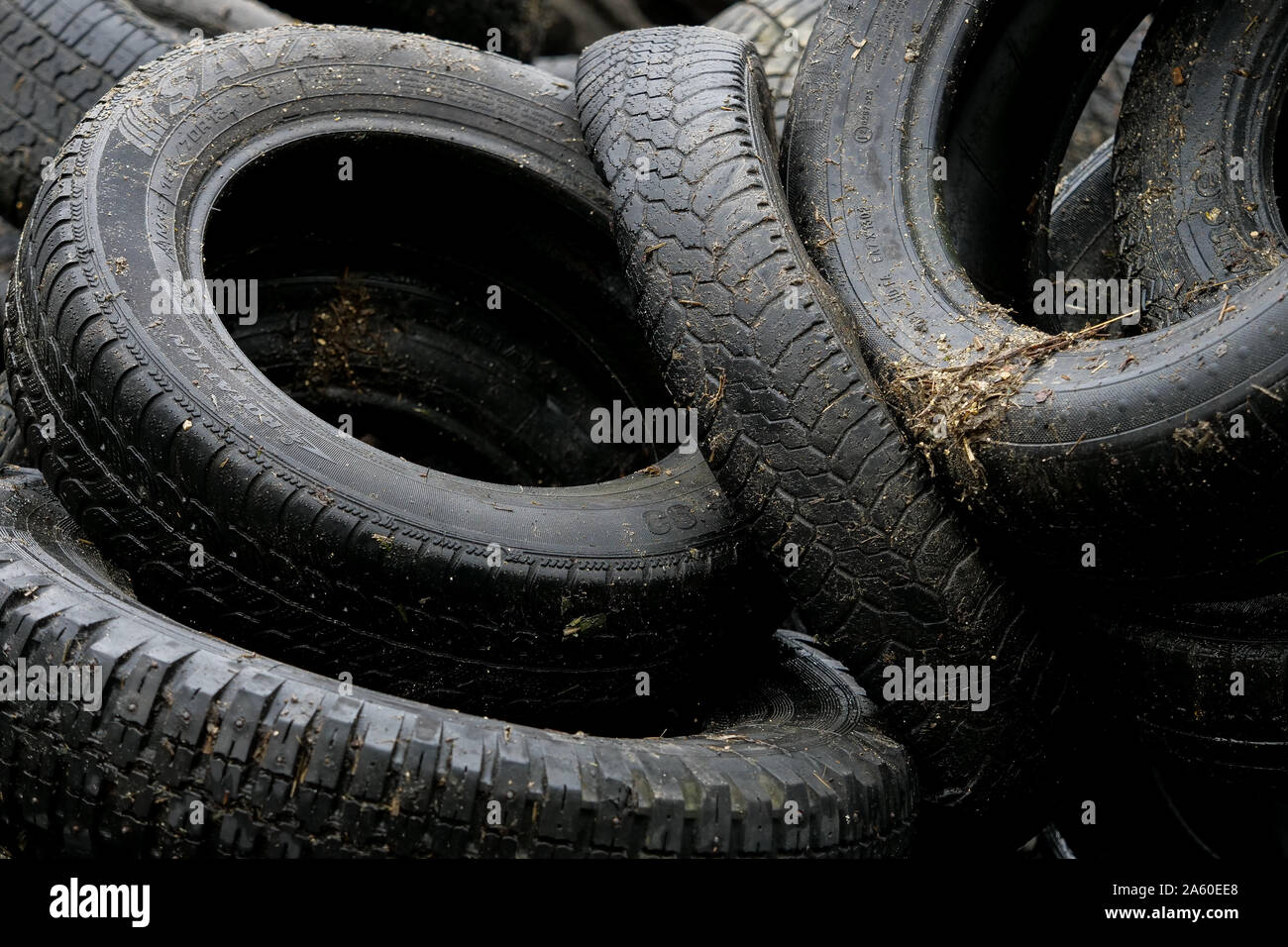Old tires, Lyon, France Stock Photo Alamy