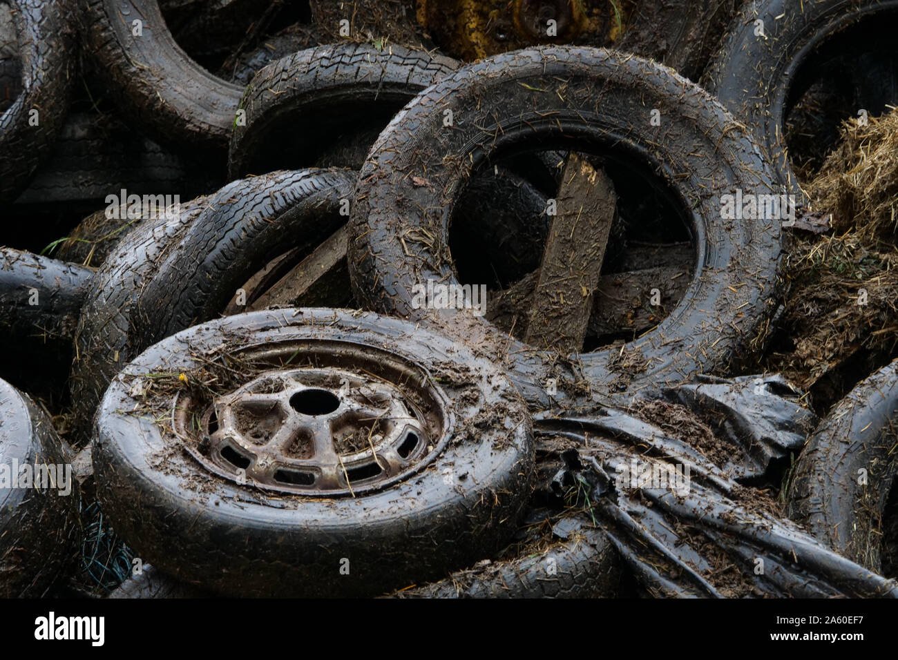Old tires, Lyon, France Stock Photo Alamy