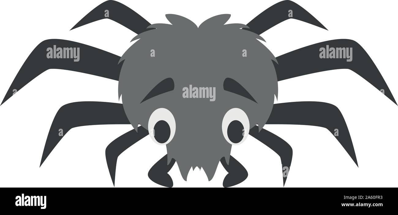 Cute cartoon spider vector illustration Stock Vector