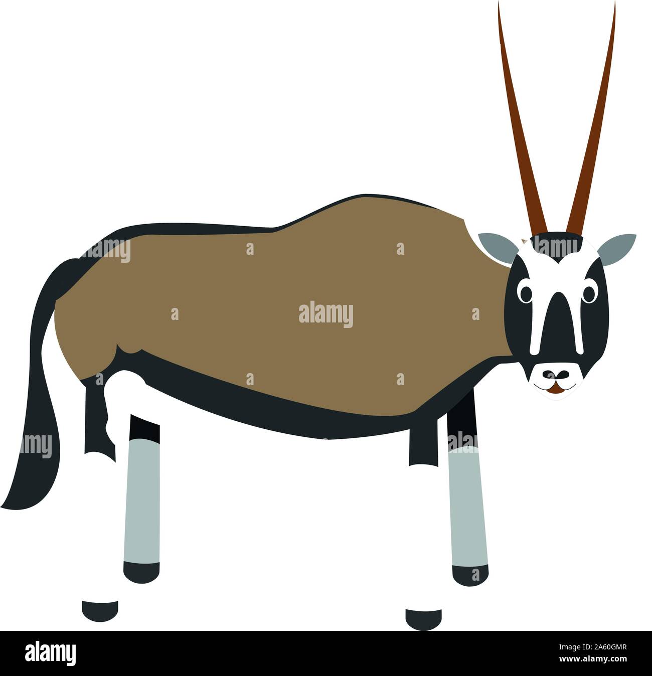 Oryx gazelle Stock Vector Images Alamy