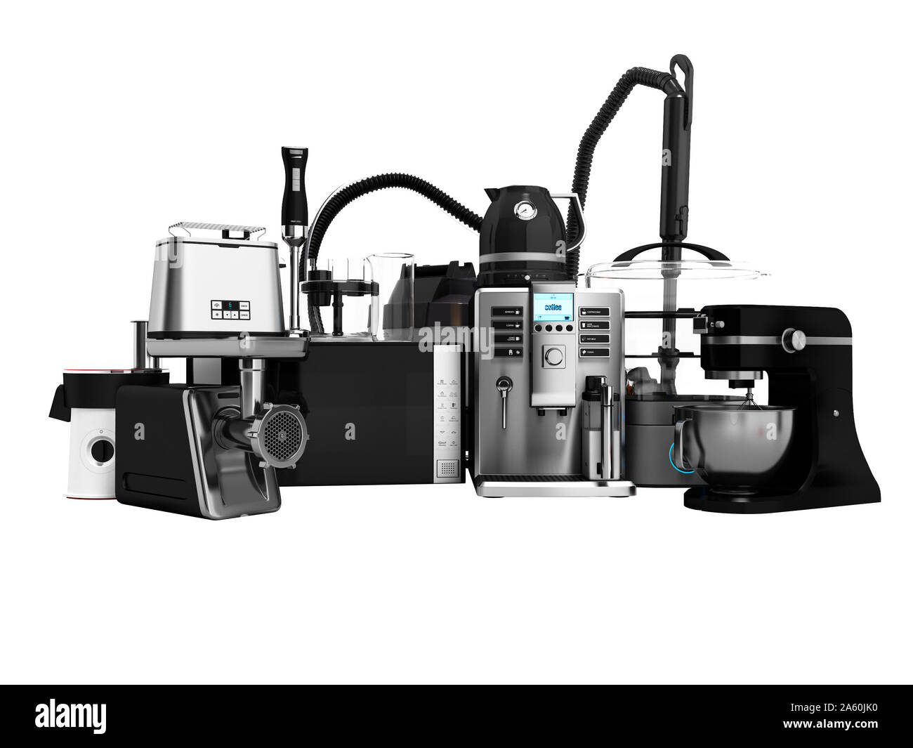 https://c8.alamy.com/comp/2A60JK0/household-appliances-group-of-vacuum-cleaners-microwave-coffee-maker-steam-kettle-toaster-meat-grinder-juicer-blender-toaster-steamer-sale-3d-render-o-2A60JK0.jpg