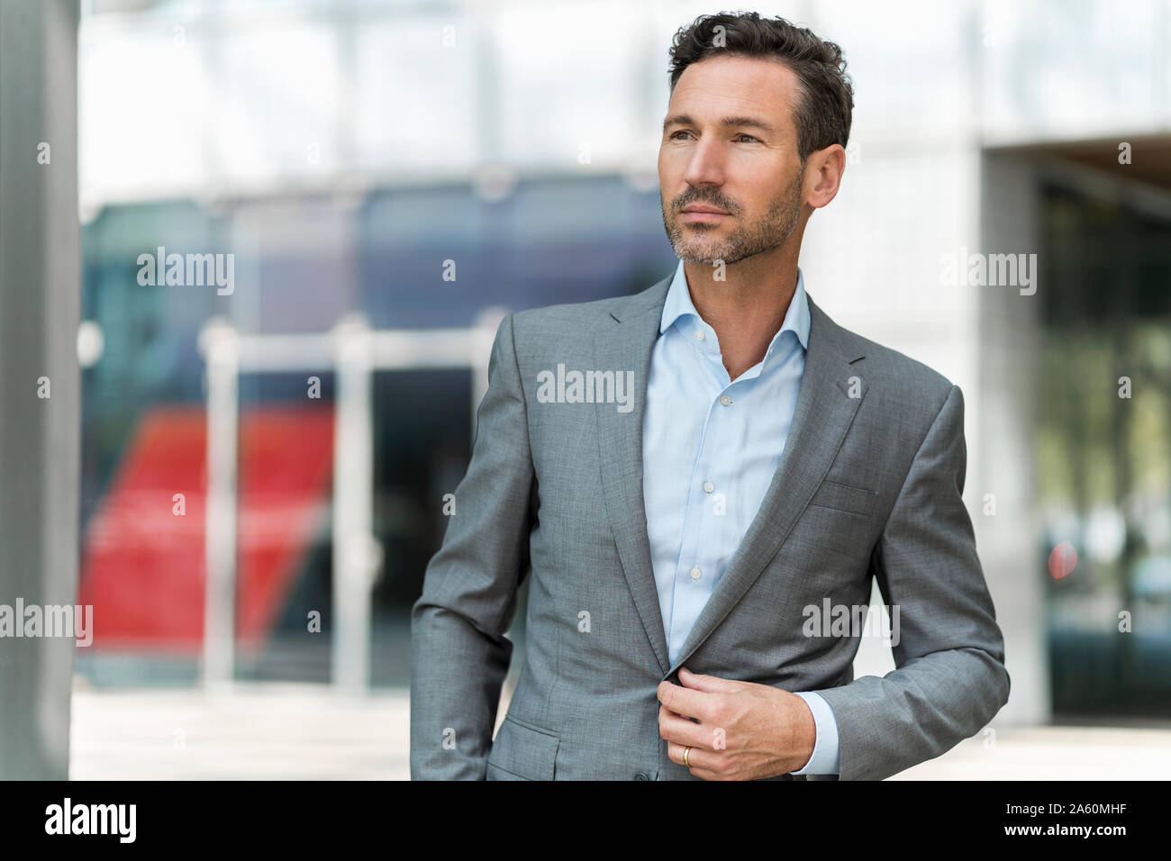 Portrait of businessman in the city Stock Photo