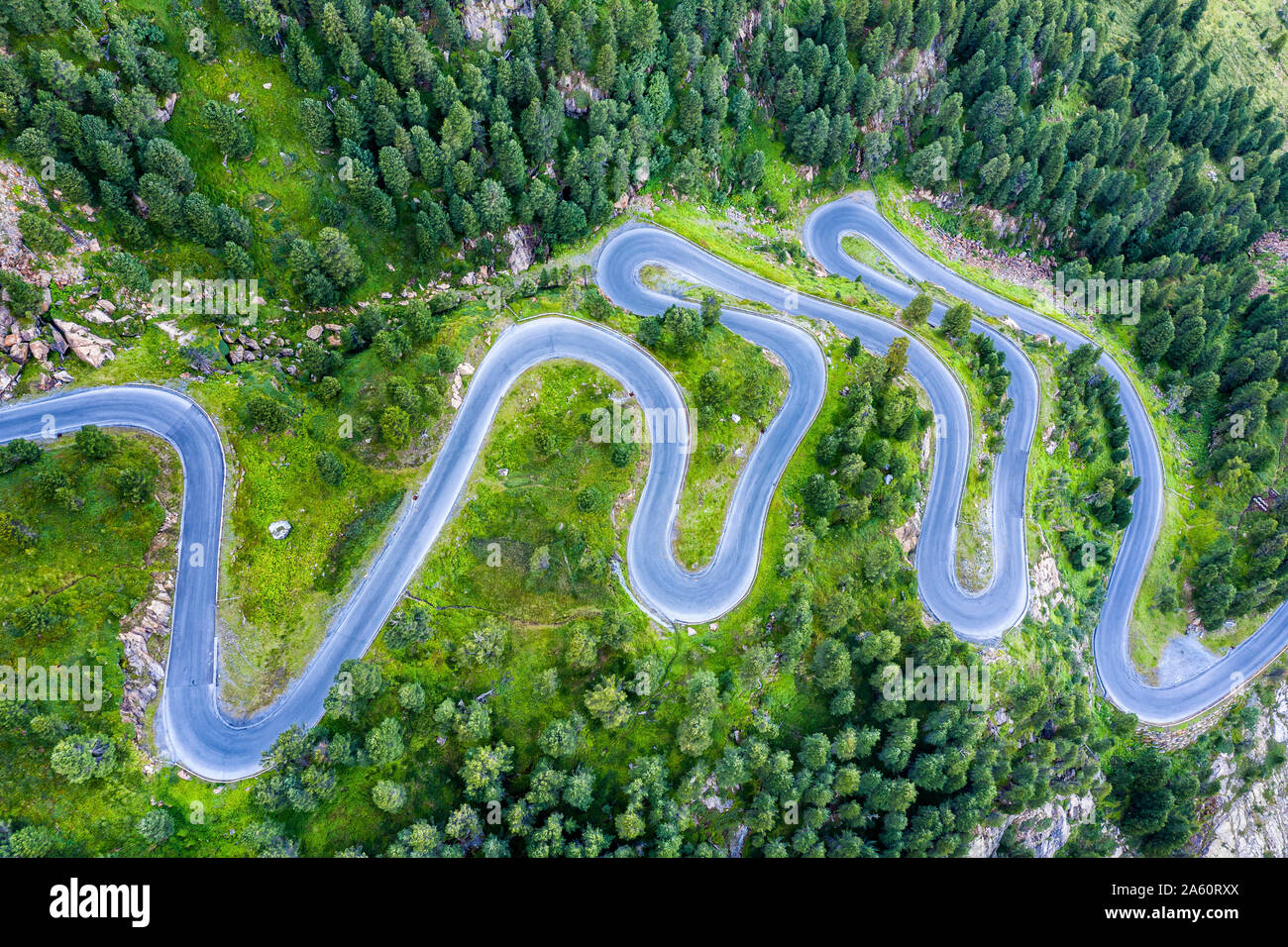 Austria, Tirol, Kauner Valley Glacier Road Stock Photo