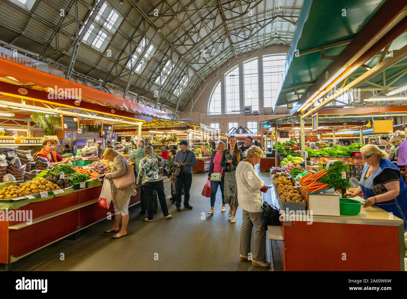 Central Market, Riga, Latvia, Europe Stock Photo