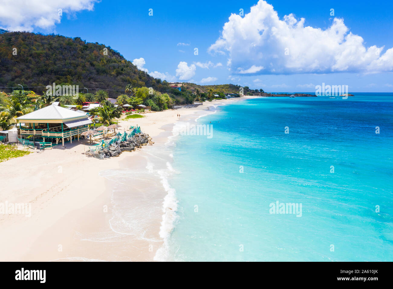 Beach bar on the tropical Turners Beach, Antigua, Antigua and Barbuda