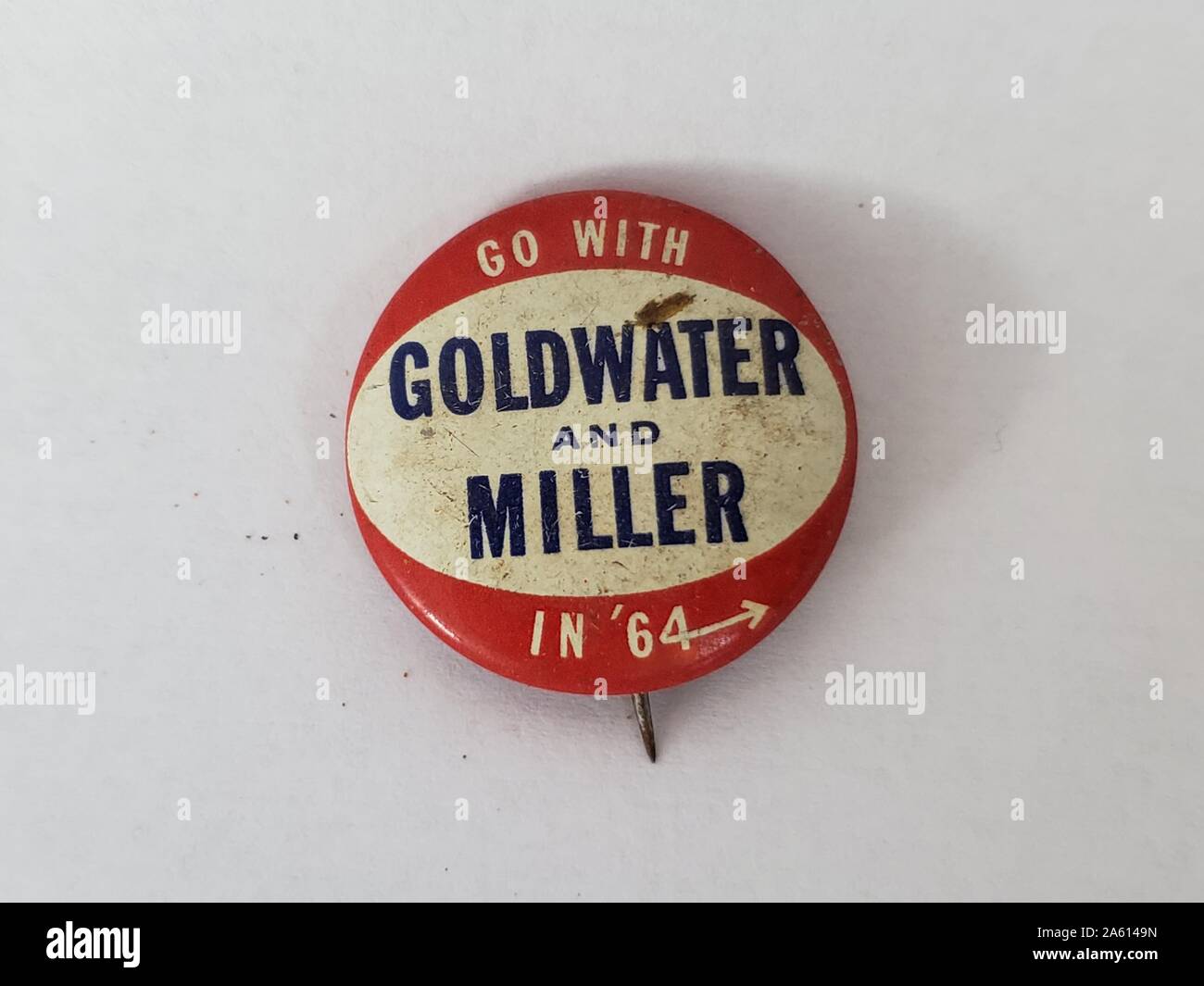 Vintage 1964 Texas Goldwater Miller Campaign Name Sticker 