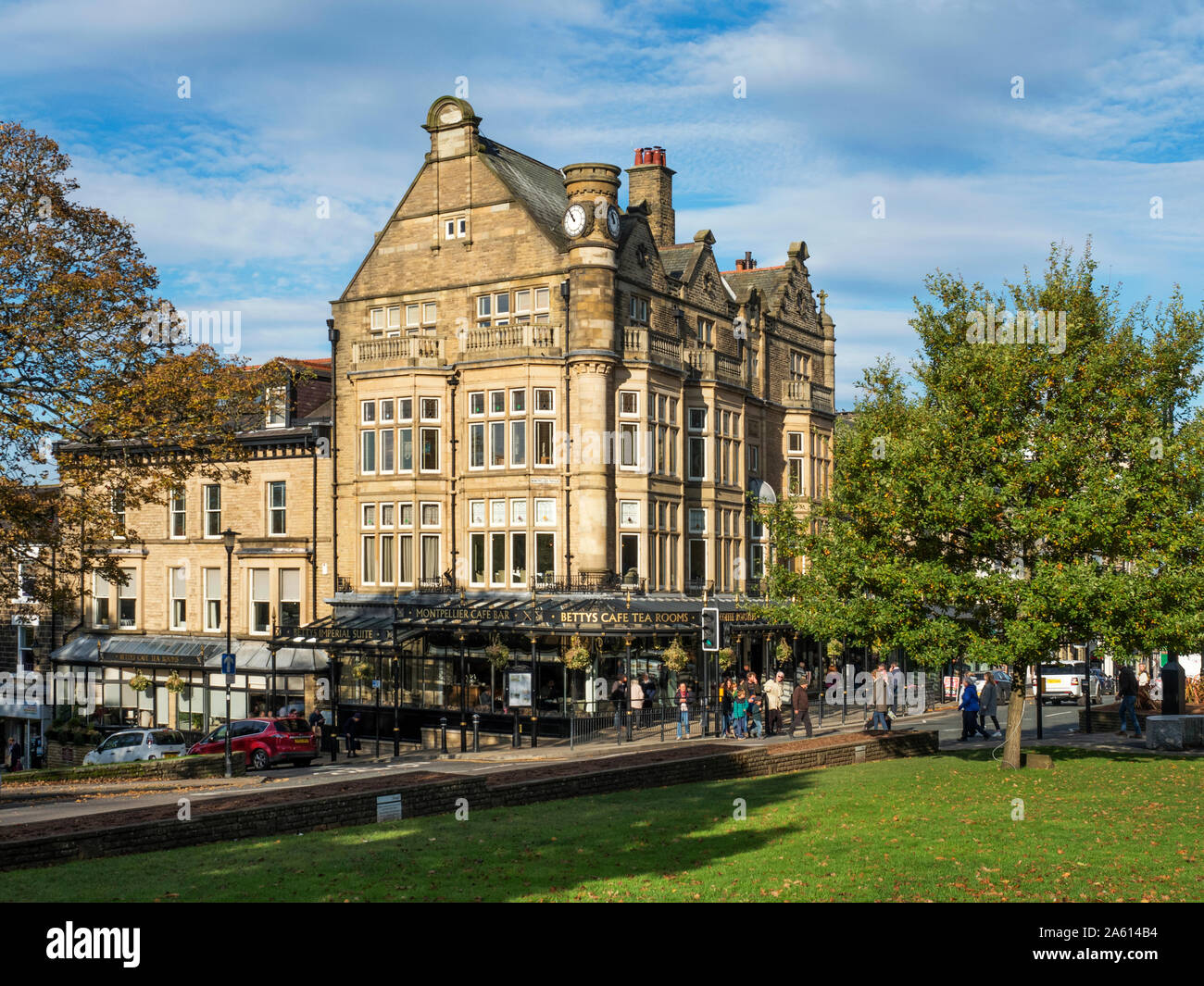 Bettys Tea Rooms in the Montpellier Quarter at Harrogate North Yorkshire England Stock Photo