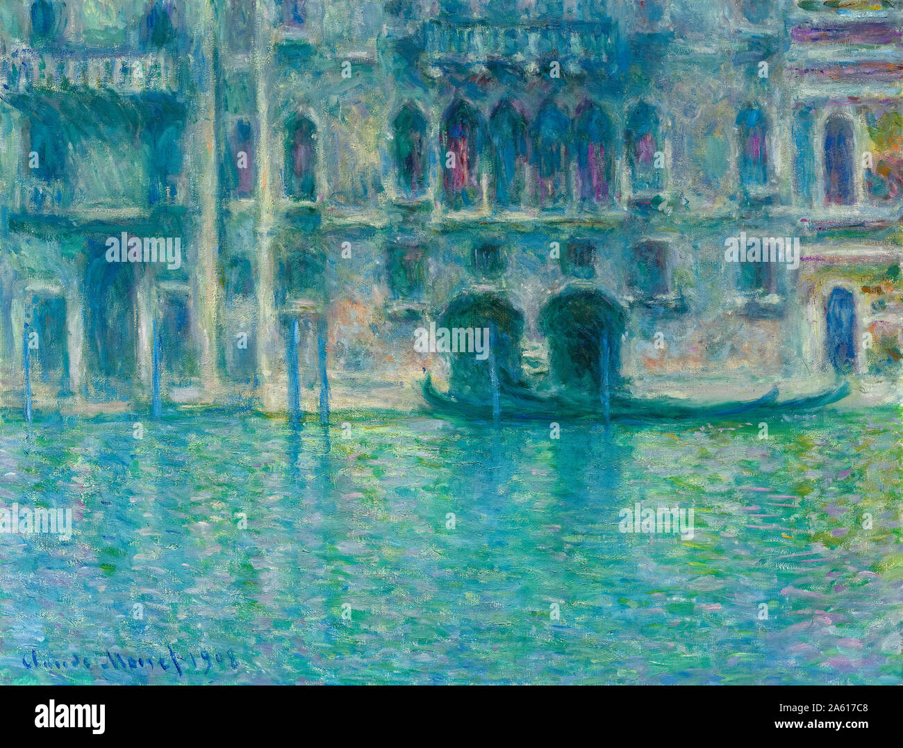 Claude Monet, Palazzo da Mula, Venice, painting, 1908 Stock Photo
