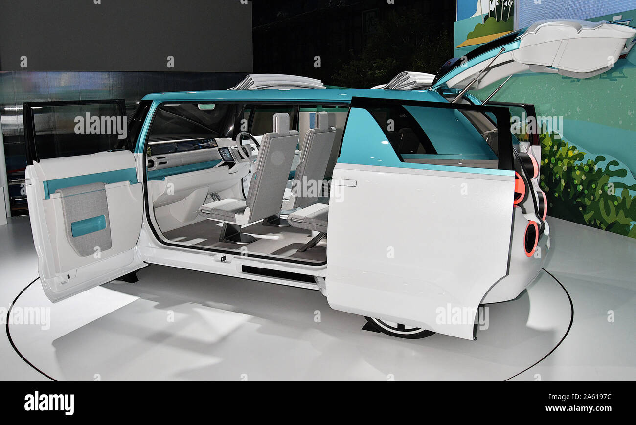 Tokyo, Japan. 23rd Oct, 2019. Daihatsu Motor's minivan WaiWai concept is seen on display at the 46th Tokyo Motor Show in Tokyo, Japan on Wednesday, October 23, 2019. Japan Automobile Manufacturers Association hold 'Tokyo Motor Show 2019' and 'Future Expo' at the same time, aiming for 1 million visitors. 'Future Expo' is free space that enjoyed simply by children and non-car lover through collaboration with companies and organizations outside the automotive industry that can be experienced. Photo by Mori Keizo/UPI Credit: UPI/Alamy Live News Credit: UPI/Alamy Live News Stock Photo