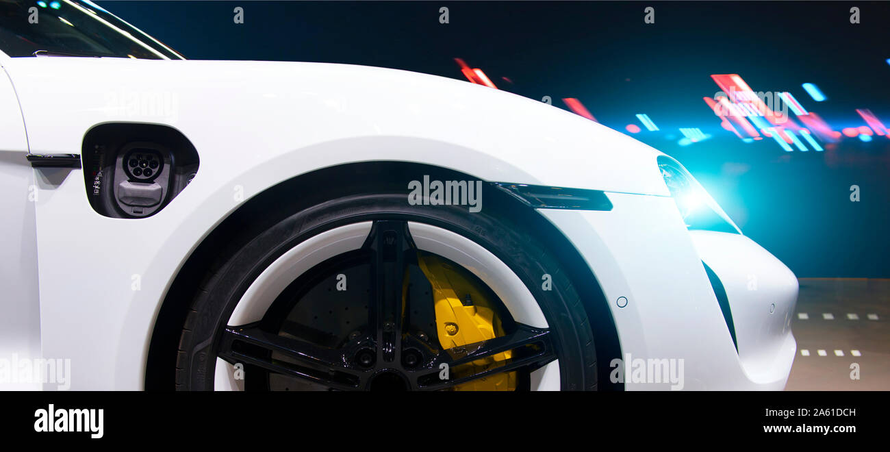 luxury electric concept car Stock Photo
