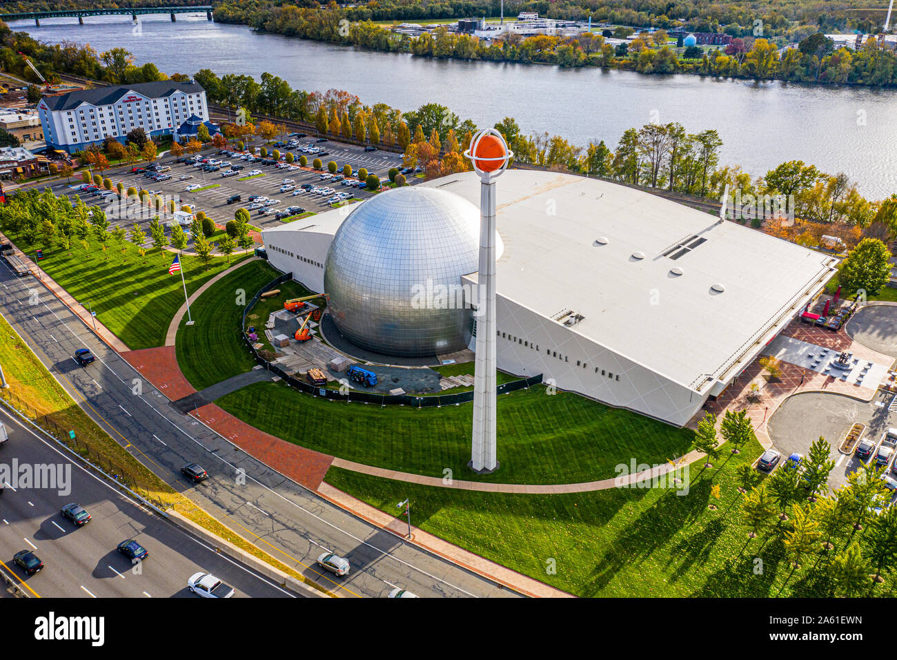 Naismith Memorial Basketball Hall of Fame, Springfield, Massachusetts, USA Stock Photo