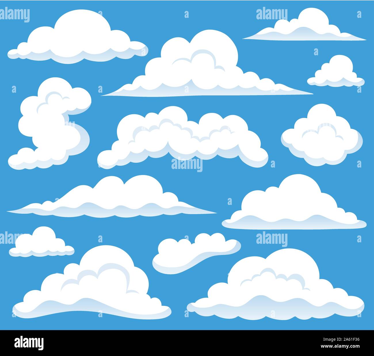 Clouds topic image 1 - eps10 vector illustration. Stock Vector