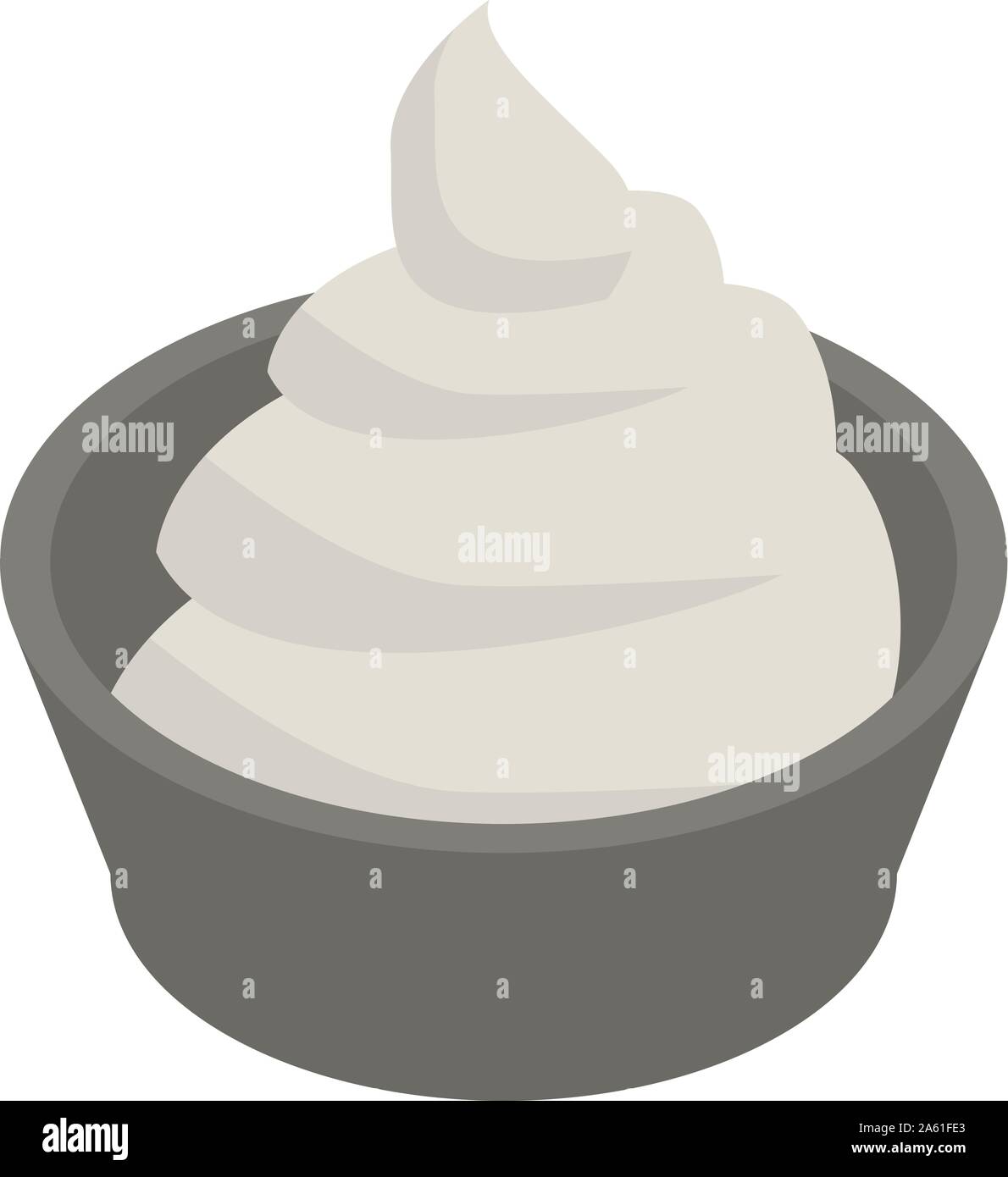 Onion sauce icon, isometric style Stock Vector