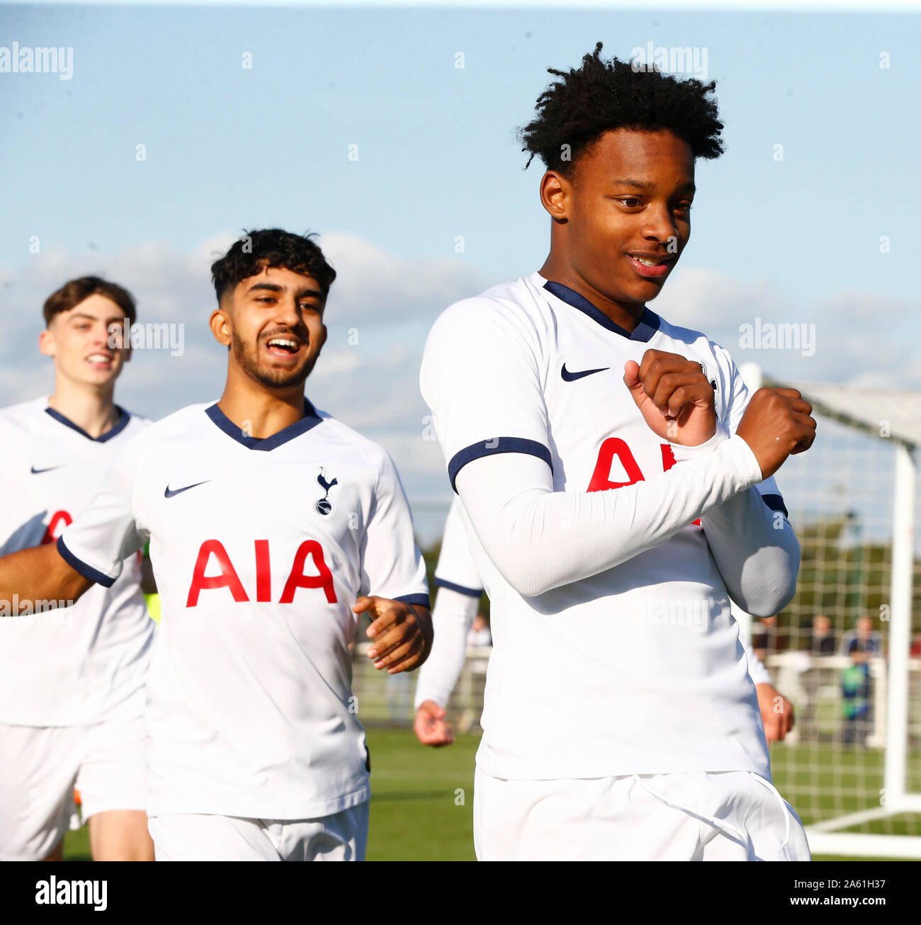 Enfield England October 22 Lloyd Bennett J Neil Of Tottenham Hotspur Celebrates His Goal During Uafa Youth League Between Tottenham Hotspur And C Stock Photo Alamy