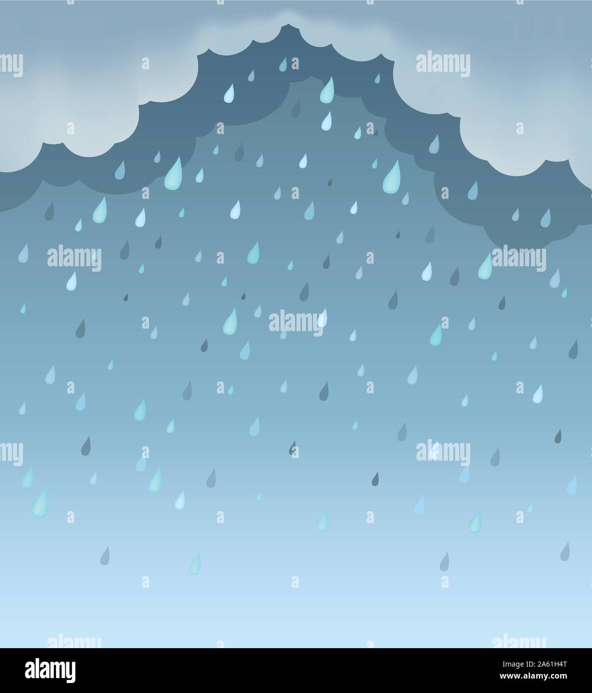 Rainy weather theme background 1 - eps10 vector illustration. Stock Vector