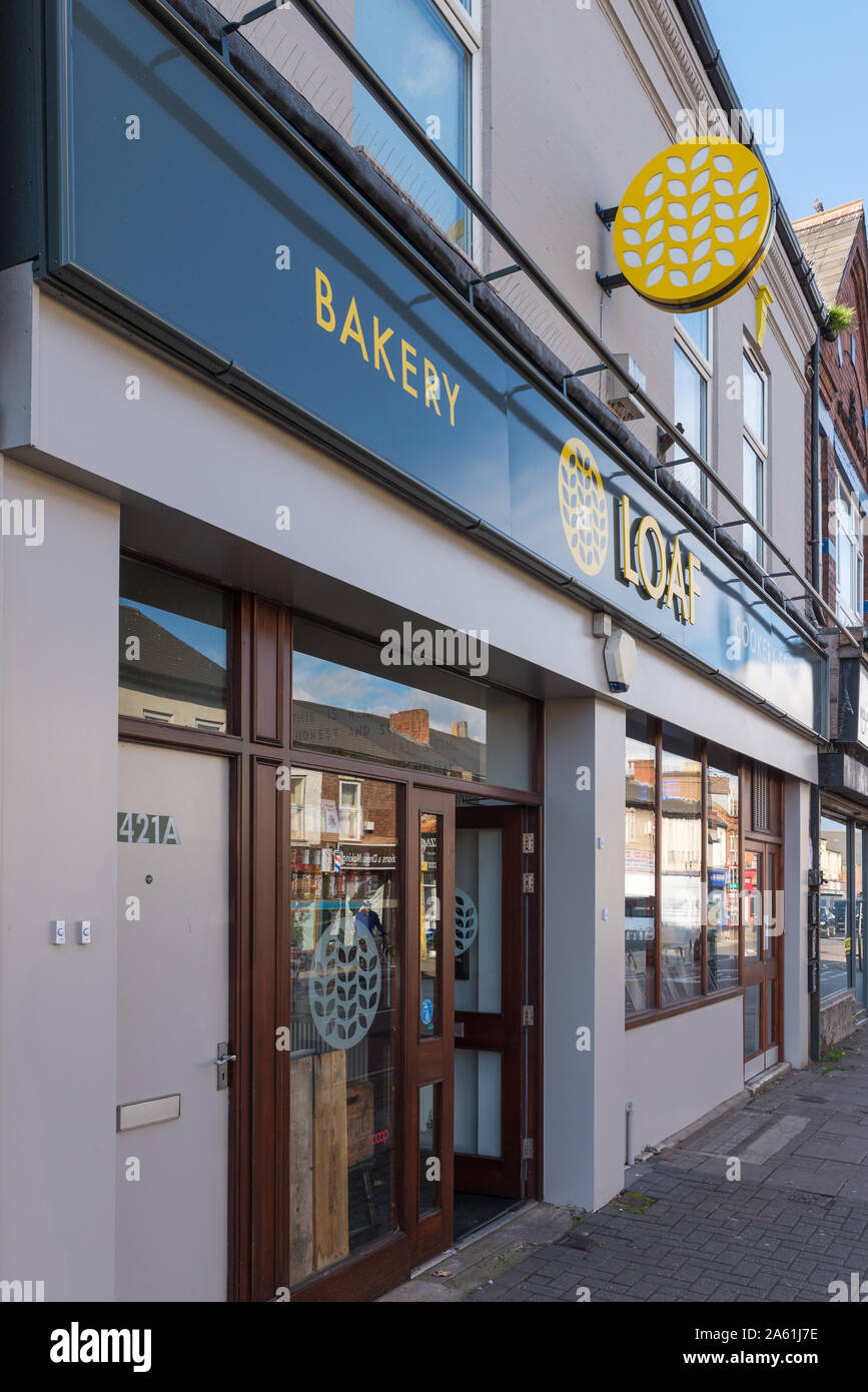 Loaf artisan bakery and cookery school in  Road, Stirchley, Birmingham, UK Stock Photo