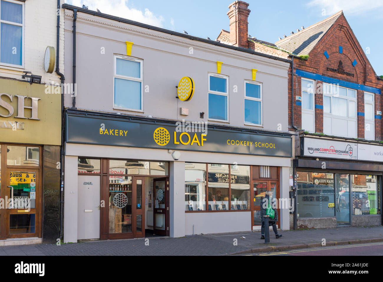 Loaf artisan bakery and cookery school in Pershore Road, Stirchley, Birmingham, UK Stock Photo