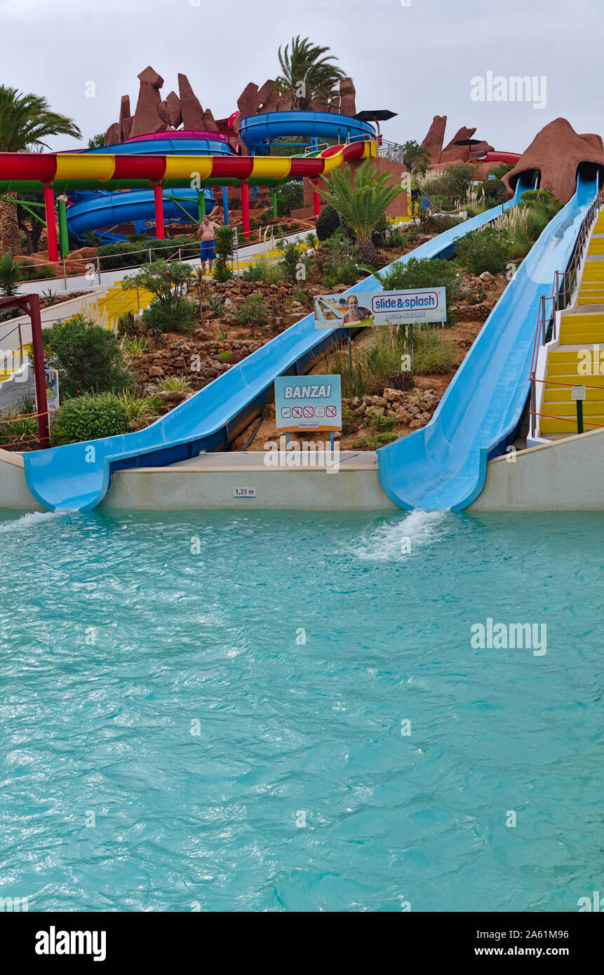 Slide and Splash water park, famous park and tourist attraction during