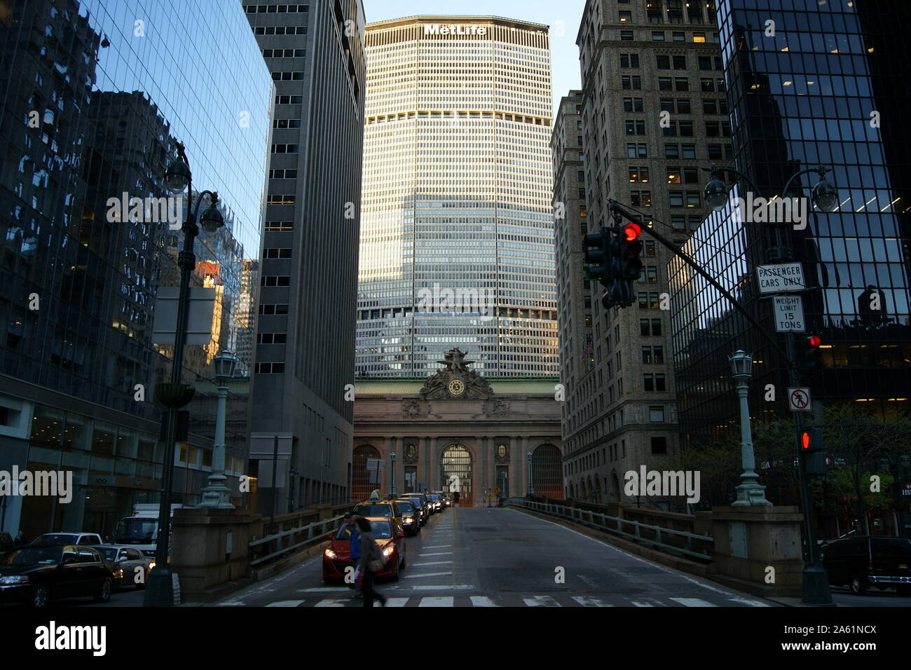 MetLife Building, view from the South Park Avenue, New York, NY, USA