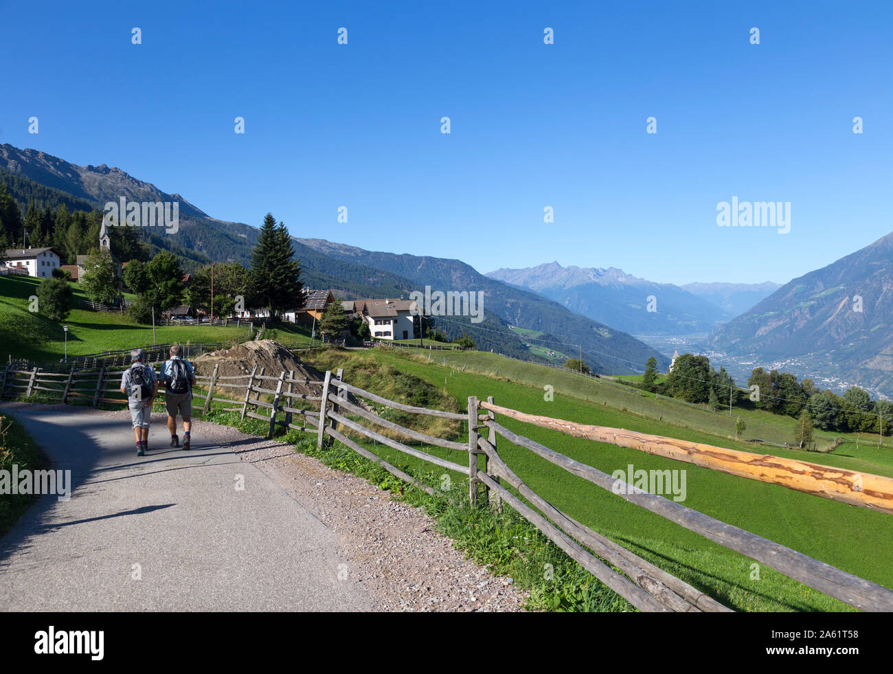 Village of Aschbach in the South Tirol, Italy Stock Photo