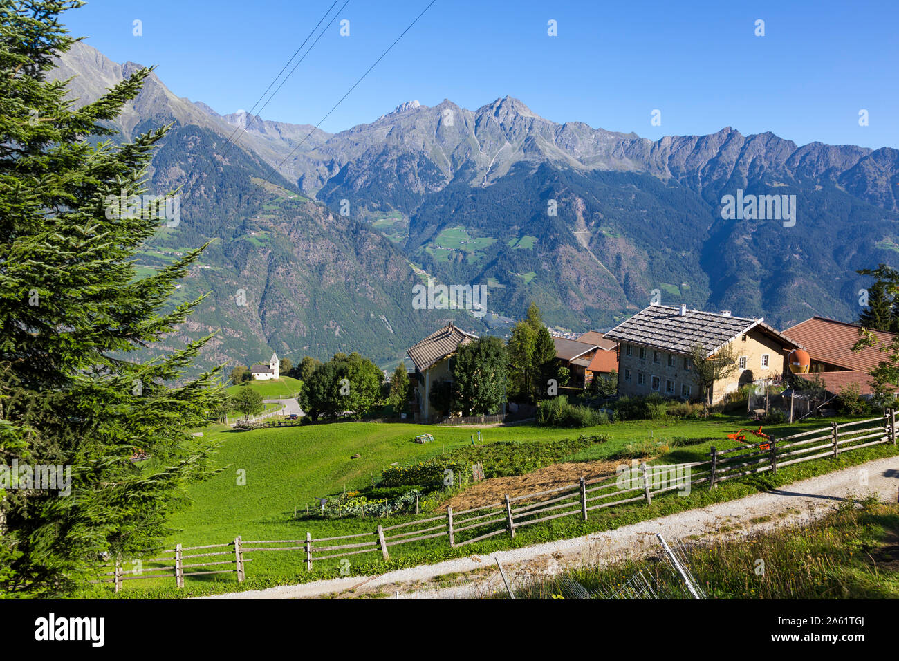 Village of Aschbach in the South Tirol, Italy Stock Photo