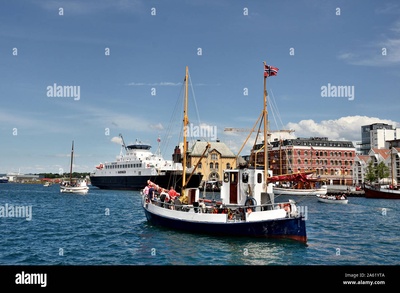A Ferry at Stavanger Stock Photo