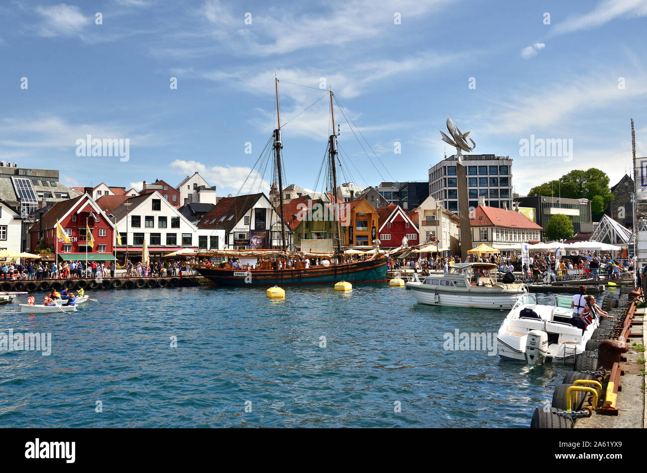 Stavanger Harbour Stock Photo