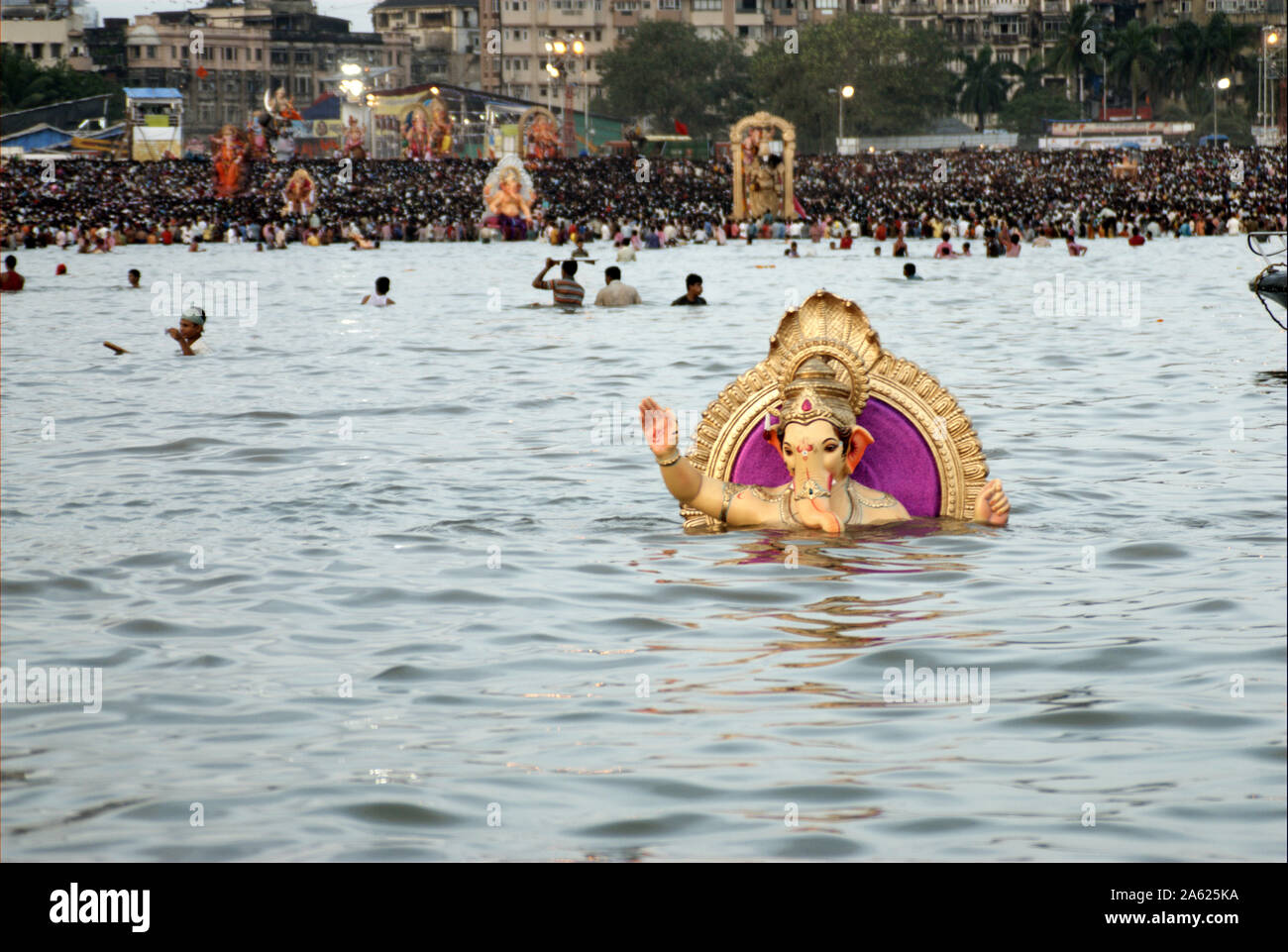 Mumbai, Maharashtra, India, Southeast Asia Huge Idol of Lord Ganesh