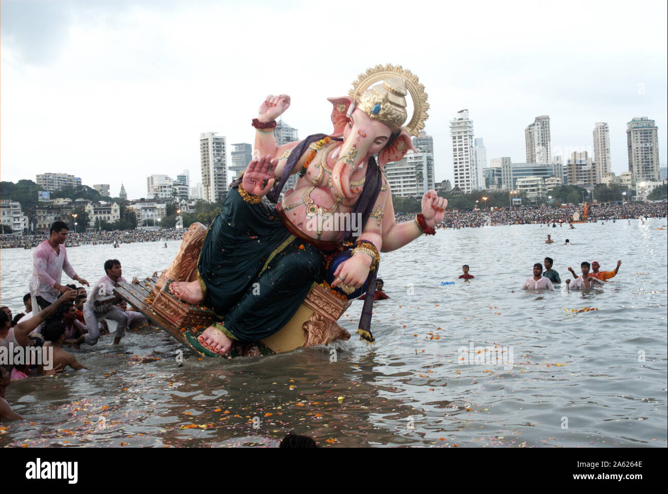 Mumbai, Maharashtra, India, Southeast Asia Huge Idol of Lord Ganesh