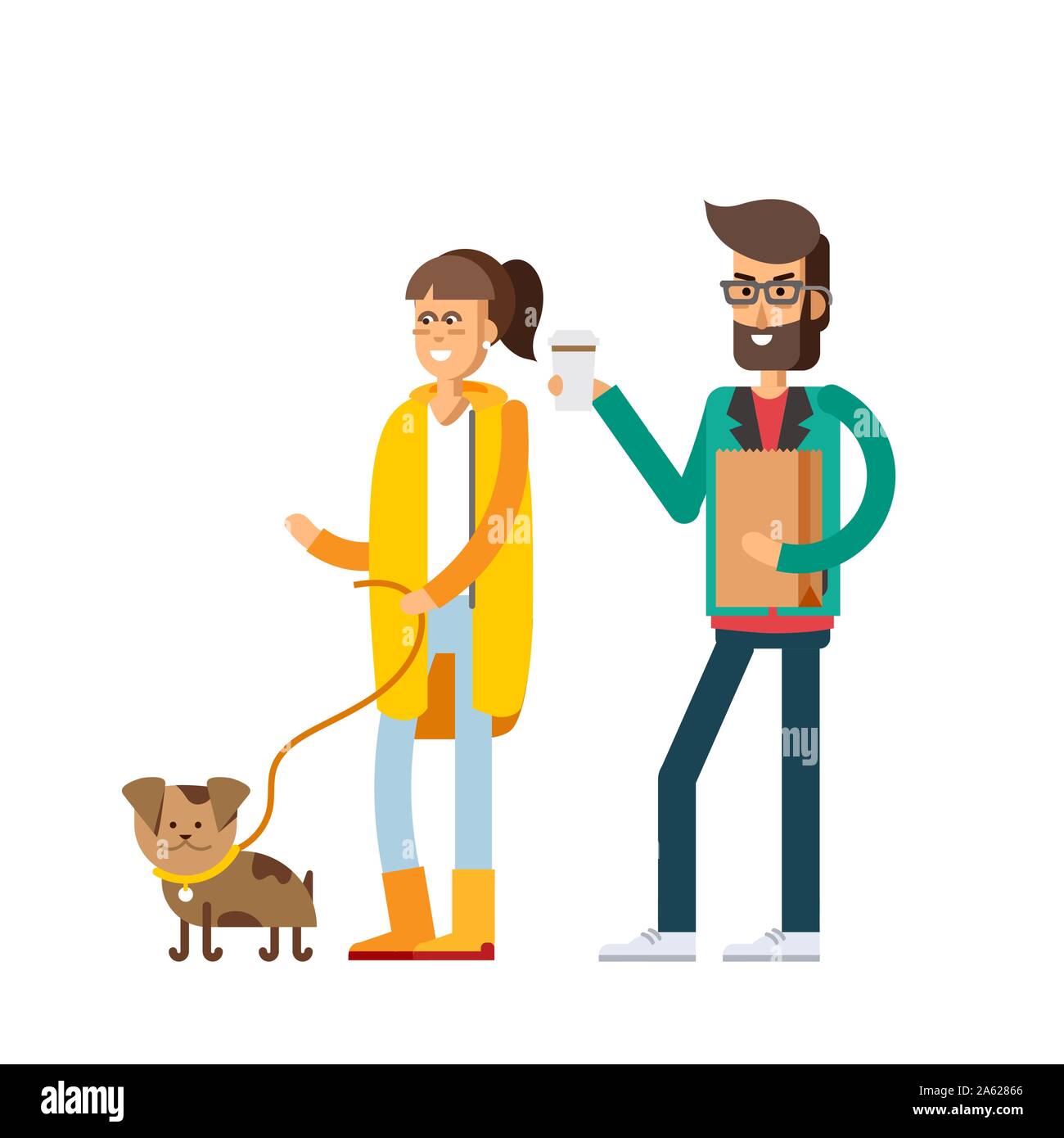 Vector illustration of a loving couple Stock Vector Image & Art - Alamy