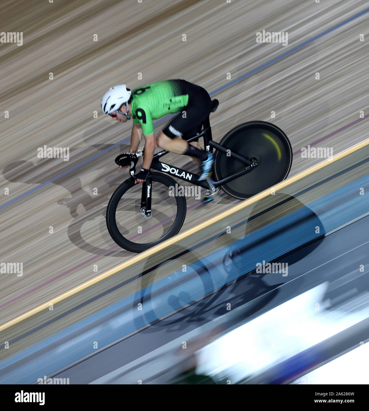 Great Britain’s Mew Jensen during day two of the Phynova Six Day