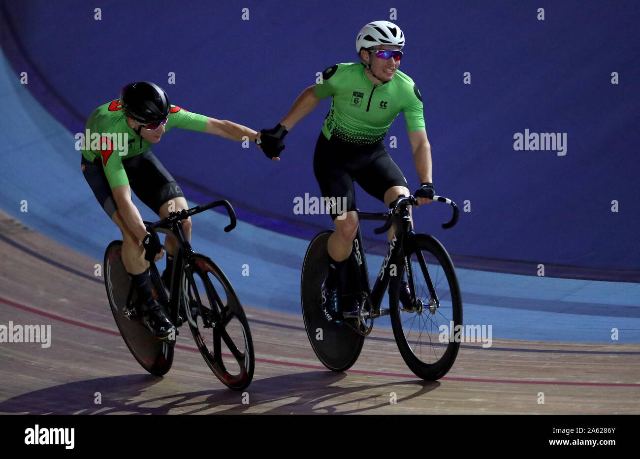Great Britain’s Mew Jensen and William Draper during day two of