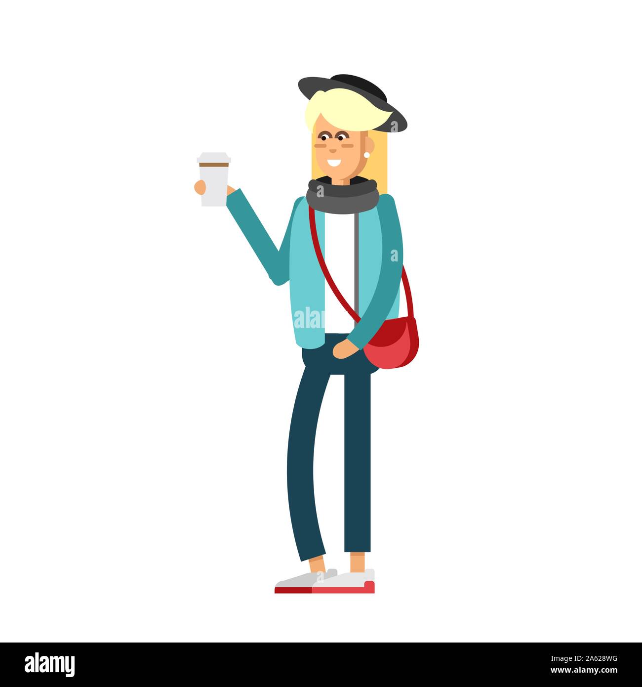 vector illustration of girl Stock Vector