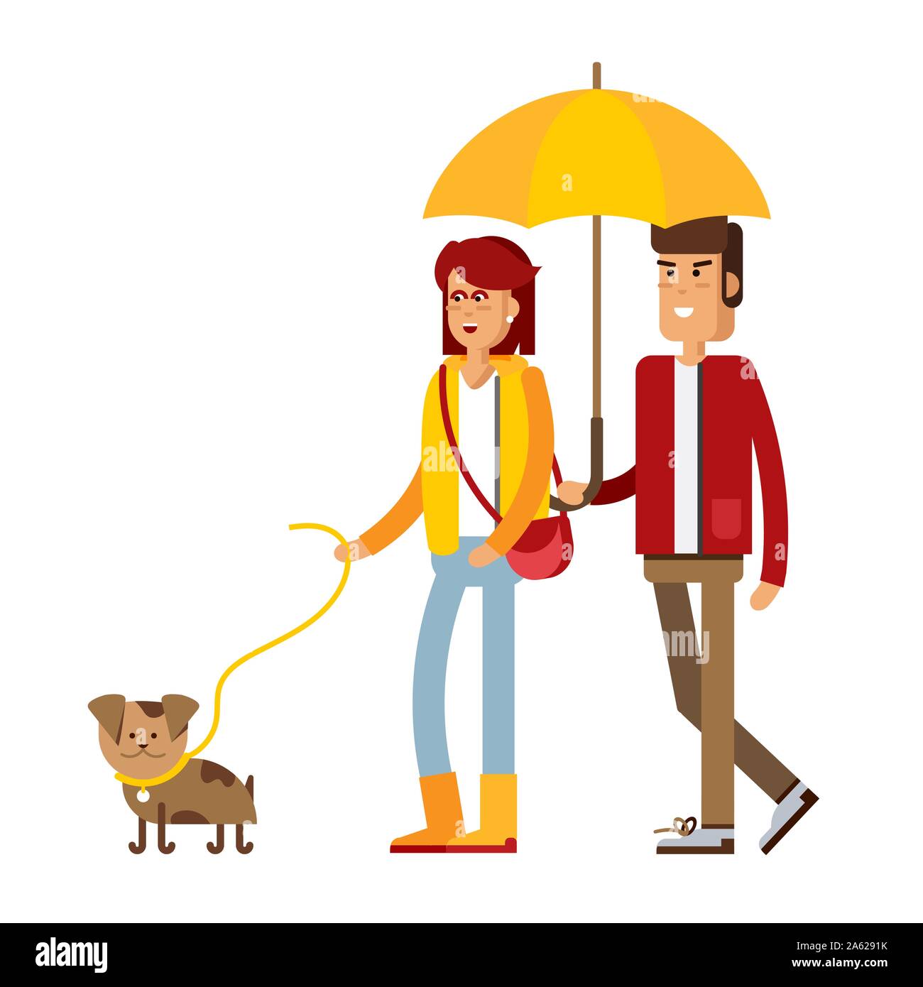 Vector illustration of a loving couple Stock Vector Image & Art - Alamy