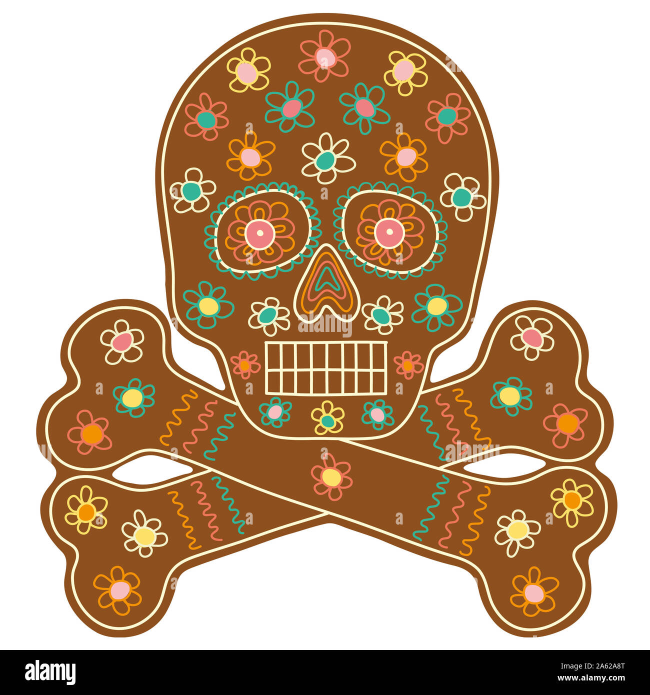Cartoon sugar skull hi-res stock photography and images - Alamy