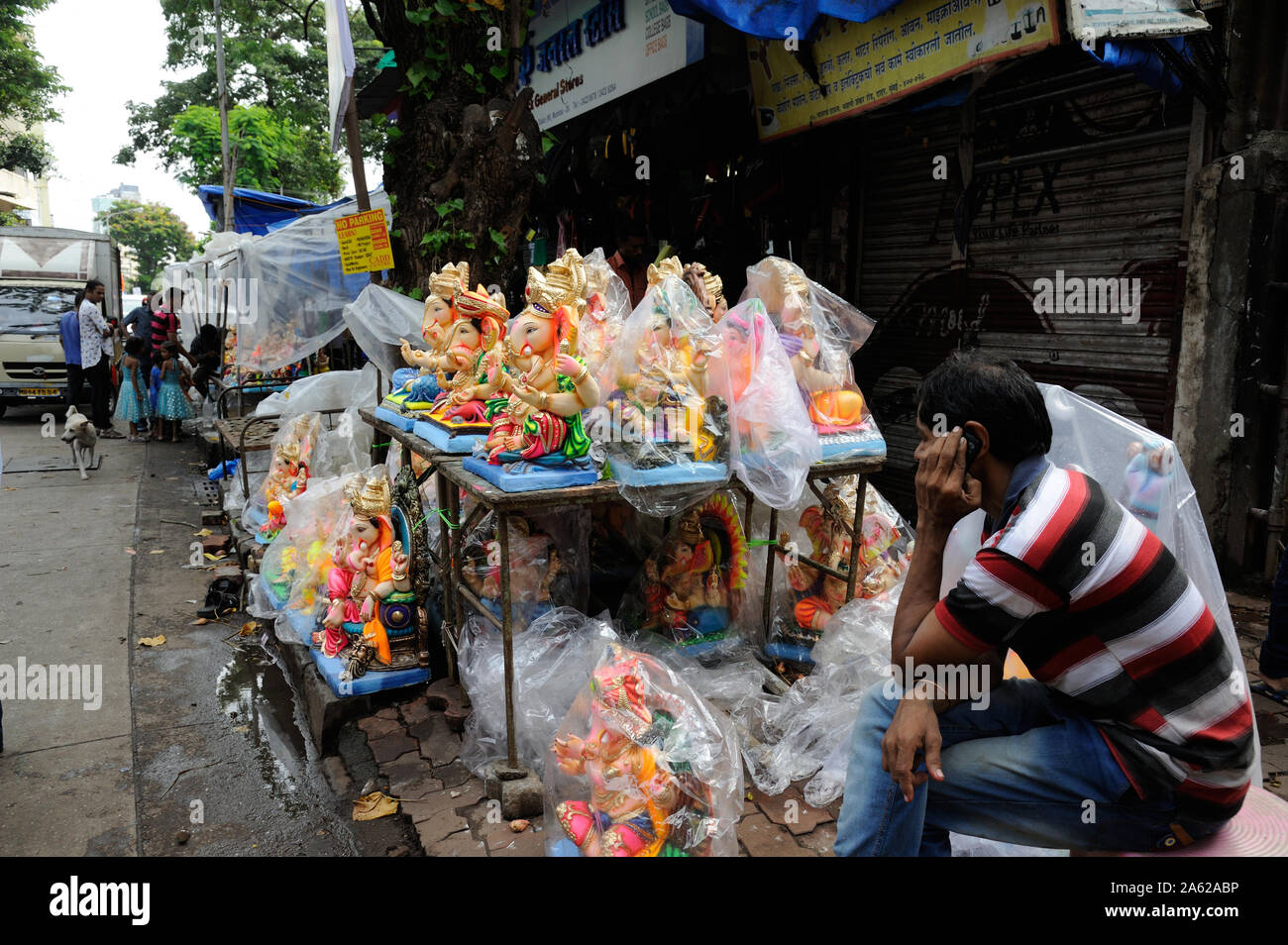 Mumbai, Maharashtra, India, Southeast Asia Beautiful idols of Lord