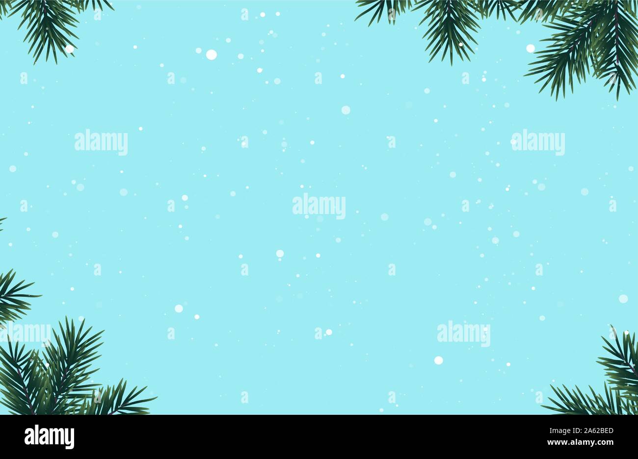 Christmas background with christmas fir tree branch. Vector ...